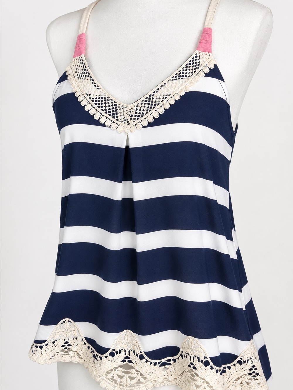 Super Cute!!! Mixed Fabric Flowy Tank!  Sz S/M